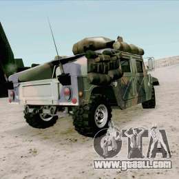 Hummer H1 for GTA San Andreas back left view