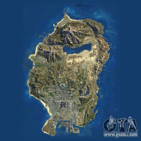 Satellite map of Grand Theft Auto 5