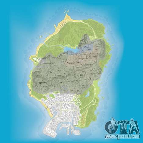 a Comparison of the sizes of maps of GTA 5 and Red Dead Redemption