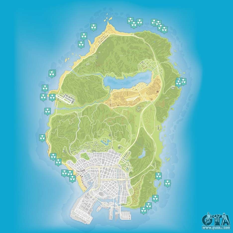 Gta 5 Map Of Nuclear Waste