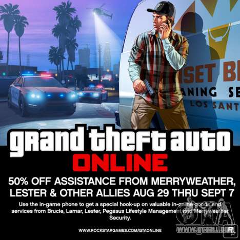 GTA Online: minus 50% on VIP-services