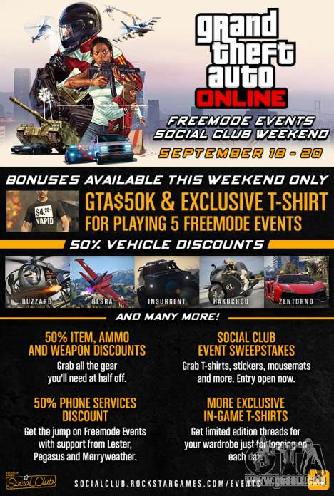 GTA Online Freemode Events Weekend
