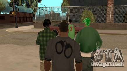 To hire a gang in GTA SA