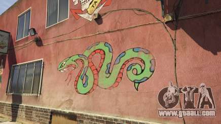 Graffiti with the logo in GTA 5