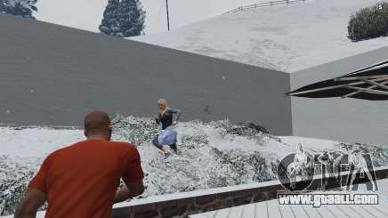 Snowball fight in GTA 5