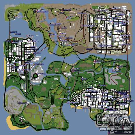 GTA San Andreas Secret Map
