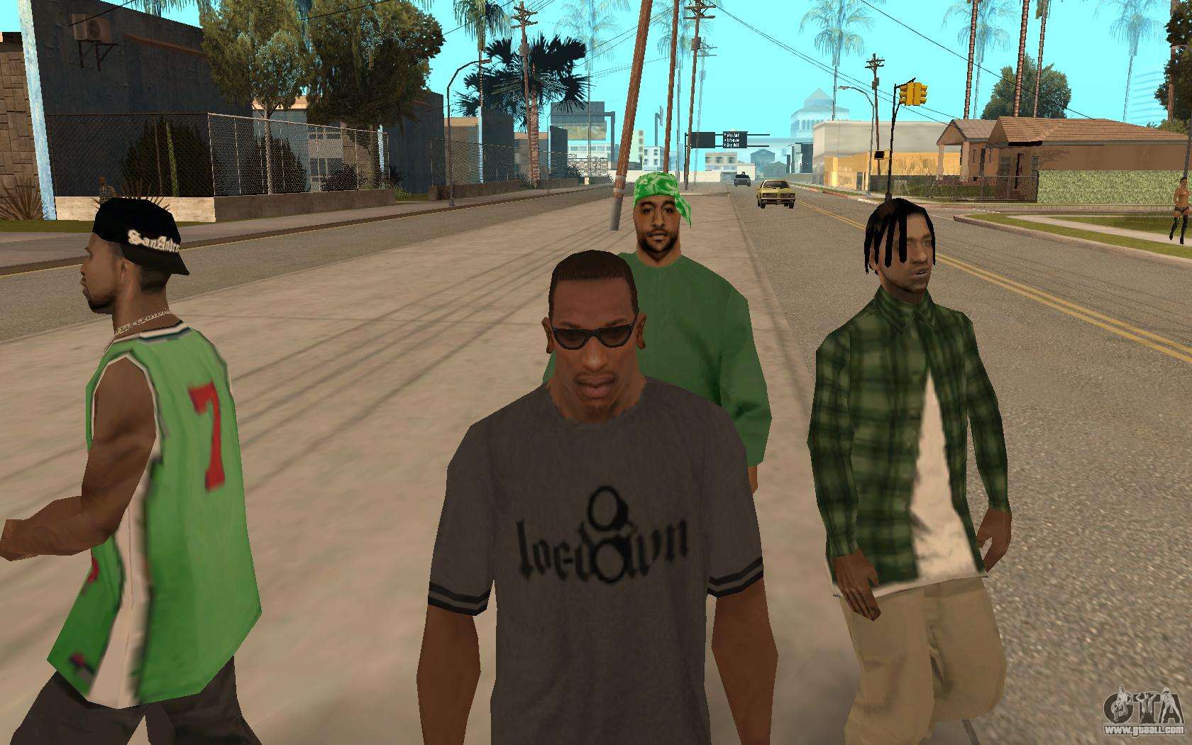 Другом gta san andreas. Банды из GTA San Andreas. ГТА Сан андреас банда СИДЖЕЯ. GTA San Andreas зеленая банда. Банда зеленых в GTA.