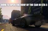 The ways to access the roof of the car in GTA 5