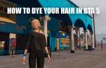 Dye your hair in GTA 5 online