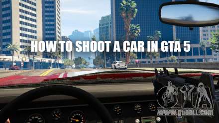How to shoot cars in GTA V
