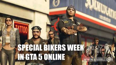 Discounts and bonuses of bikers week and other GTA 5 Online news