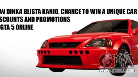New Dinka Blista Kanjo Compact in GTA 5 Online and also promotions and payouts double for the test