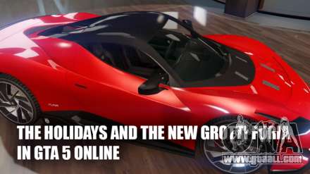 New car in GTA 5 Online and festive atmosphere in the game