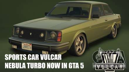 Sports car Vulcar Nebula Turbo went on sale GTA 5 Online