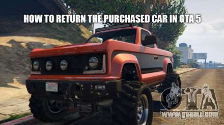 How to return a purchased vehicle in GTA 5