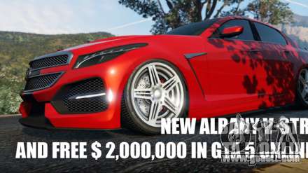New Albany V-STR, unprecedented distribution of 2000000$ and other news in GTA 5 Online