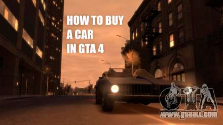 Buying a car in GTA 4: where and how