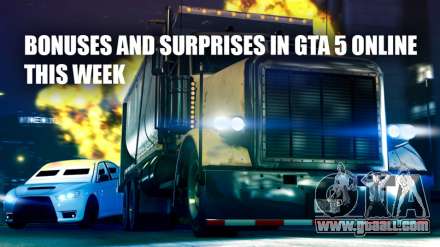 Bonuses and discounts in GTA 5 Online this week, and additional payments for job