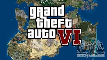 The map of the game world in GTA 6