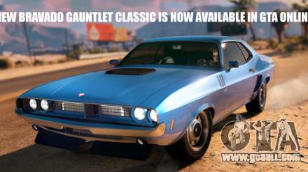 New CT muscle Bravado Gauntlet Classic is now available in GTA Online