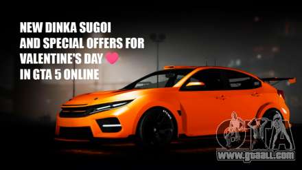 Discounts for Valentine's Day and new Dinka Sugoi in GTA 5 Online