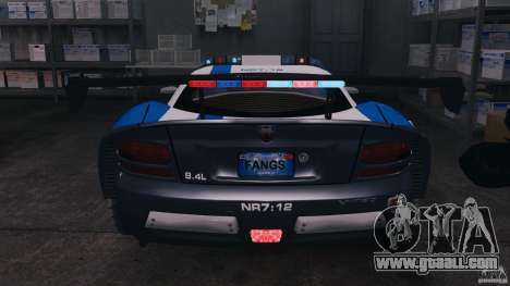 Dodge Viper SRT-10 ACR ELITE POLICE [ELS] for GTA 4