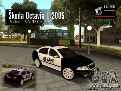 Skoda Octavia II 2005 SAPD POLICE for GTA San Andreas