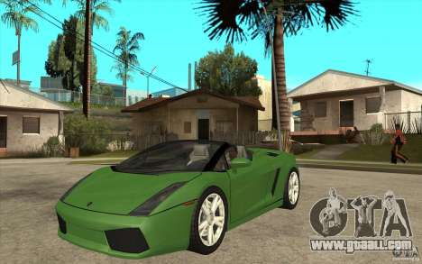 Lamborghini Gallardo Spyder for GTA San Andreas