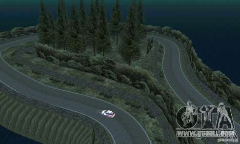 The rally route for GTA San Andreas