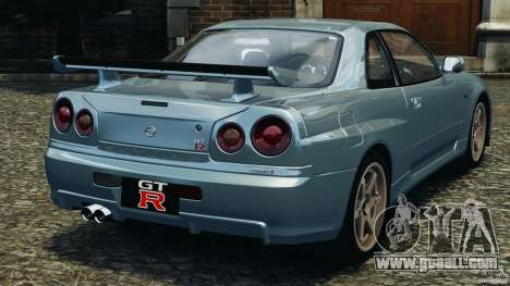 Nissan Skyline GT-R R34 2002 v1.0 for GTA 4