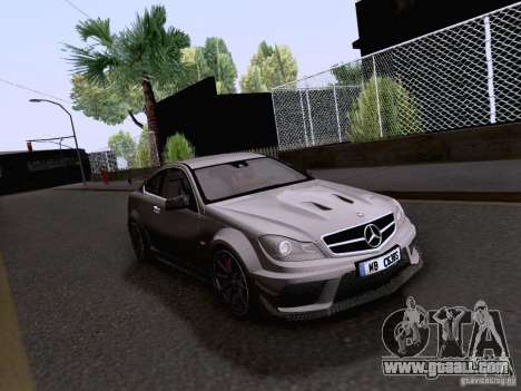 Mercedes-Benz C63 AMG Coupe Black Series for GTA San Andreas