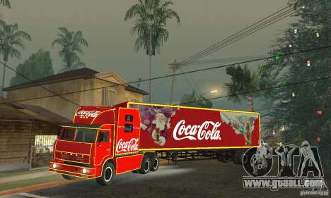 KAMAZ 54112 Christmas for GTA San Andreas