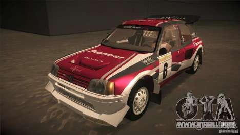 Peugeot 205 T16 for GTA San Andreas