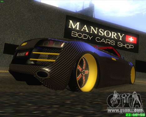 Audi R8 Mansory for GTA San Andreas
