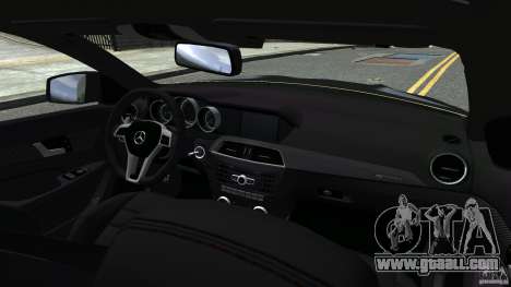 Mercedes Benz C63 AMG Black Series 2012 for GTA 4