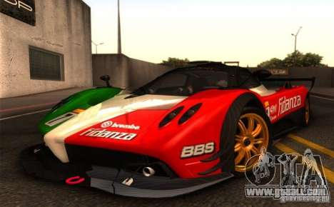 Pagani Zonda R for GTA San Andreas