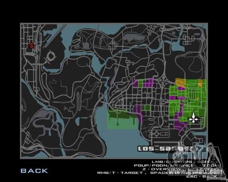 Maplist from GTA IV for GTA San Andreas