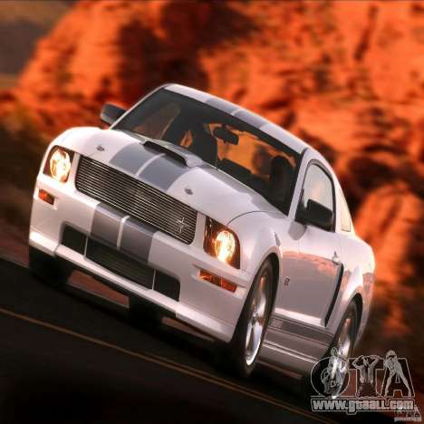 Loading screens in the style of Ford Mustang for GTA San Andreas