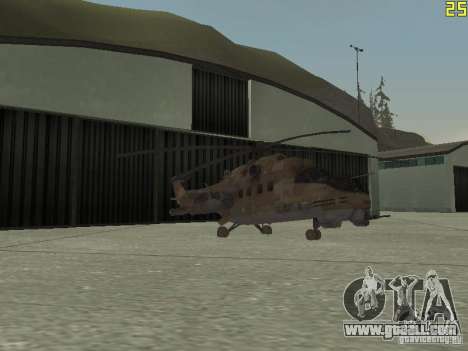 Mi-24 p Desert Camo for GTA San Andreas