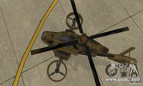 A helicopter from the game TimeShift Brown for GTA San Andreas