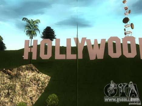 The Hollywood Sign for GTA San Andreas