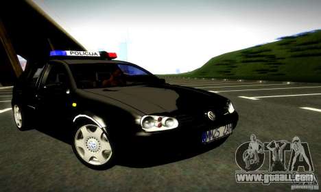 Volkswagen Golf Police for GTA San Andreas