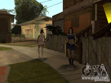 Blue Girl XXX for GTA San Andreas