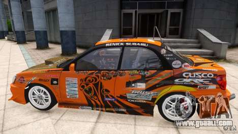 Subaru Impreza WRX STi GDB Team Orange for GTA 4