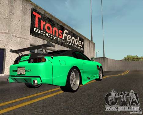 Toyota Supra ZIP style for GTA San Andreas