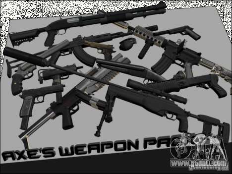 New Weapons Pack for GTA San Andreas