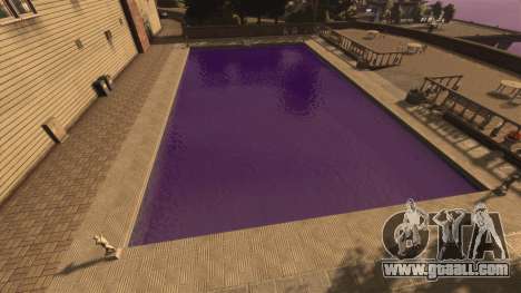 The purple color of the water for GTA 4