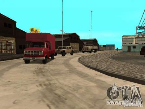 Renewal of the military base at the docks for GTA San Andreas