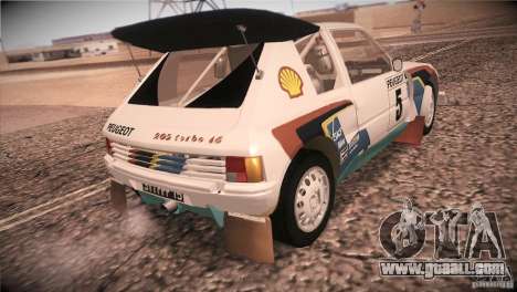 Peugeot 205 T16 for GTA San Andreas