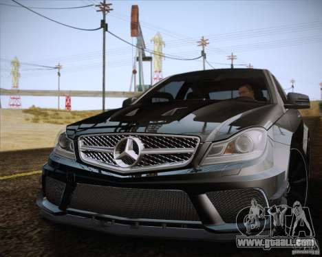 Mercedes-Benz C63 AMG Black Series for GTA San Andreas
